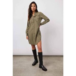 Rails‎ olive & black tencel denim dress